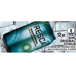 DS42FOC12 - Fresca Original Citrus Label (12oz Can with Calorie) - 1 3/4" x 3 19/32"