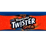 DS42TTO - Tropicana Twister Orange Soda Label - 1 3/4" x 3 19/32"