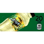 DS42BL20 - Brisk Lemonade Label (20oz Bottle with Calorie) - 1 3/4" x 3 19/32"