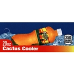 DS42CACO20 - Cactus Cooler Label (20 oz Bottle with Calorie) - 1 3/4" x 3 19/32"