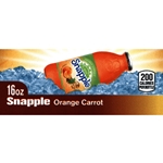 DS42SOC16 - Snapple Orange Carrot Label (16oz Bottle with Calorie) - 1 3/4" x 3 19/32"