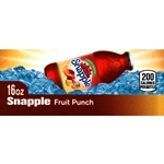 DS42SFP16 - Snapple Fruit Punch Label (16oz Bottle with Calorie) - 1 3/4" x 3 19/32"