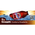DS42SCR16 - Snapple Cranberry Raspberry Label (16oz Bottle with Calorie) - 1 3/4" x 3 19/32"
