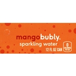 DS42BM12 - Bubly Sparkling Water Mango Label (12oz Can with Calorie) - 1 3/4" x 3 19/32"