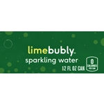 DS42BLI12 - Bubly Sparkling Water Lime Label (12oz Can with Calorie) - 1 3/4" x 3 19/32"