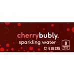 DS42BCH12 - Bubly Sparkling Water Cherry Label (12oz Can with Calorie) - 1 3/4" x 3 19/32"