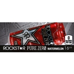 DS42RPZW16 - Rockstar Pure Zero Watermelon Label (16oz Can with Calorie) - 1 3/4" x 3 19/32"