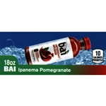 DS42BIP18 - BAI Ipanema Pomegranate Label (18oz Bottle with Calorie) - 1 3/4" x 3 19/32"
