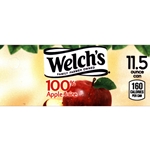 DS42WAJ115 - Welch's 100% Apple Juice Label (11.5oz Can with Calorie) - 1 3/4" x 3 19/32"