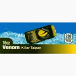 DS42VEKT16 - Venom Energy Killer Taipan Label (16oz Can with Calorie) - 1 3/4" x 3 19/32"
