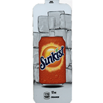 DS33SO12 - Royal Chameleon	Sunkist Orange Label (12oz Can with Calorie) - 3 5/8" x 10"