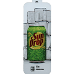 DS33SDCS12 - Royal Chameleon Sun Drop Citrus Soda Label (12oz Can with Calorie) - 3 5/8" x 10"