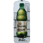 DS33SGA20 - Royal Chameleon Seagrams Ginger Ale Label (20oz Bottle with Calorie) - 3 5/8" x 10"