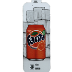 DS33FO12 - Royal Chameleon Fanta Orange Soda Label (12oz Can with Calorie) - 3 5/8" x 10"