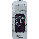 DS33FG12 - Royal Chameleon Fanta Grape Soda Label (12oz Can with Calorie) - 3 5/8" x 10"