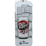 DS33DPD12 - Royal Chameleon Dr Pepper Diet Label (12oz Can with Calorie) - 3 5/8" x 10"