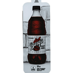 DS33BRBD20 - Royal Chameleon Barq's Root Beer Diet Label (20oz Bottle with Calorie) - 3 5/8" x 10"