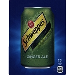 DS22SGA12  - D.N. HVV Schweppes Ginger Ale Label (12oz Can with Calorie) - 5 5/16" x 7 13/16"