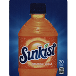 DS22SO20 - D.N. HVV Sunkist Orange Label (20oz Bottle with Calorie) - 5 5/16" x 7 13/16"