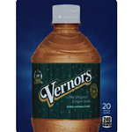 DS22VGA20 - D.N. HVV Vernors Ginger Ale Label (20oz Bottle with Calorie) - 5 5/16" x 7 13/16"