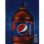 DS22PWC20 - D.N. HVV Pepsi Wild Cherry Label (20oz Bottle with Calorie) - 5 5/16" x 7 13/16"