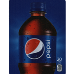 DS22P20 - D.N. HVV Pepsi Label (20oz Bottle with Calorie) - 5 5/16" x 7 13/16"