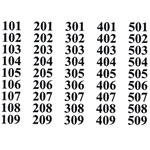 CR0017528 - DN Bevmax 6 Selection Label Set- (101-509)