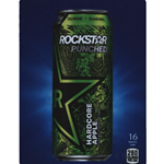 DS22RPHA16 - D.N. HVV Rockstar Punched Hardcore Apple Label (16oz Can with Calorie) - 5 5/16" x 7 13/16"