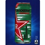DS22RXKS16 - D.N. HVV Rockstar Xdurance Kiwi Strawberry Label (16oz Can with Calorie) - 5 5/16" x 7 13/16"