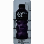 DS33PG20 - Powerade Grape Label (20oz Bottle with Calorie) - 3 5/8" x 10"