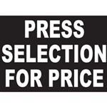 DS3216 - Press Selection For Price Sticker- 3 1/3" x 2 3/8"