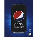 DS22PZ12 - D.N. HVV Pepsi Zero Sugar Label (12oz Can with Calorie) - 5 5/16" x 7 13/16"