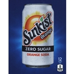 DS22SOZ12 - D.N. HVV Sunkist Orange Zero Label (12oz Can with Calorie) - 5 5/16" x 7 13/16"