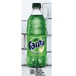 DS33FFP20 - Royal Chameleon Fanta Green Apple Label (20oz Bottle with Calorie) - 3 5/8" x 10"