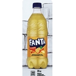 DS33FPA20 - Royal Chameleon Fanta Pineapple Label (20oz Bottle with Calorie) - 3 5/8" x 10"