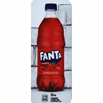 DS33FS20 - Royal Chameleon Fanta Strawberry Label (20oz Bottle with Calorie) - 3 5/8" x 10"