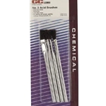 D10-252 - GC Electronics Acid Brush- Pack of 4.  No. 2 0.438" with Horse Hair Bristle, 6" Steel Handle, 10-25 Series