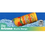 DS42ARM - Arizona Mucho Mango Label (23oz Can with Calorie) - 1 3/4" x 3 19/32"