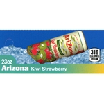 DS42AKS - Arizona Kiwi Strawberry Label (23oz Can with Calorie) - 1 3/4" x 3 19/32"