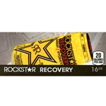 DS42REL - Rockstar Recovery Lemonade Label (16oz Can with Calorie) - 1 3/4" x 3 19/32"