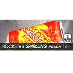 DS42RSP - Rockstar Sparkling Peach Label (16oz Can with Calorie) - 1 3/4" x 3 19/32"