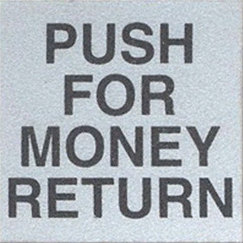 D & S Vending Inc D460356 AP 6000/7000 Coin Return Button Decal