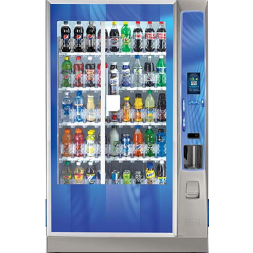 D & S Vending Inc D80389372 DN Bevmax 6 38006 Blue Swirl Glass Decal MUST Buy 2 Decals!