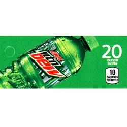 DS42DMD20 - Diet Mt. Dew Label (20oz Bottle with Calorie) - 1 3/4" x 3 19/32"