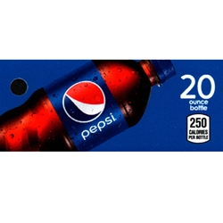 DS42P20 - Pepsi Label (20oz Bottle with Calorie) - 1 3/4" x 3 19/32"