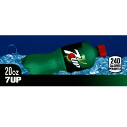 DS427UP20 - 7UP Label (20oz Bottle with Calorie) - 1 3/4" x 3 19/32"