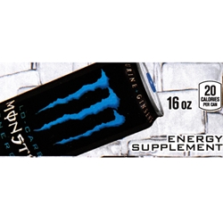 DS42MLC16 - Monster Lo-Carb Energy Supplement Label (16oz Can with Calorie) - 1 3/4" x 3 19/32"