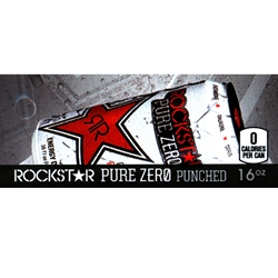 DS42RPZP16 - Rockstar Pure Zero Punched Label (16oz Can with Calorie) - 1 3/4" x 3 19/32"