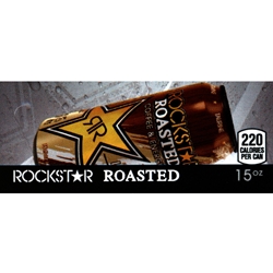 DS42RRL15 - Rockstar Roasted Latte Label (15oz Can with Calorie) - 1 3/4" x 3 19/32"