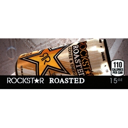 DS42RRLV15 - Rockstar Roasted Light Vanilla Label (15oz Can with Calorie) - 1 3/4" x 3 19/32"